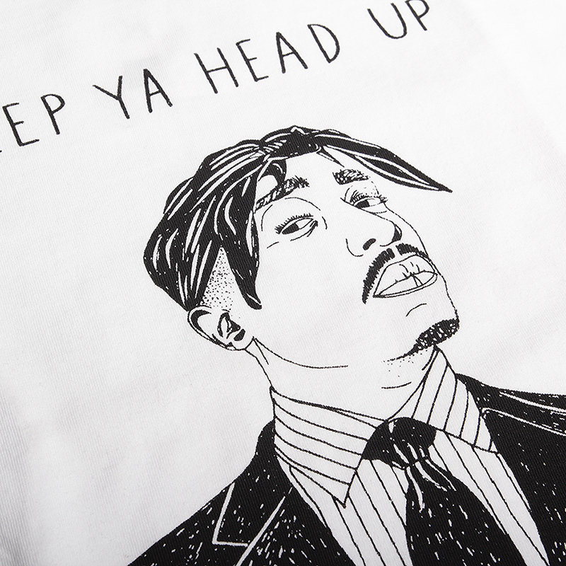 Мужская футболка Wemoto Keep Ya Head Up (b145-white)  - цена, описание, фото 2